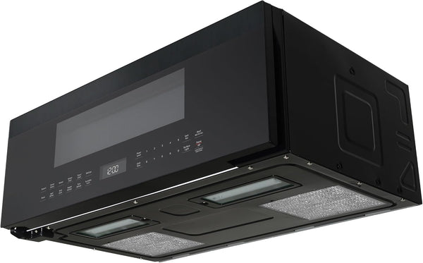 GE Profile 30" Over-The-Range Low Profile Microwave, 1.2 Cu. Ft., 1000 Watts, 400 CFM Hood Vent, LED Lighting, Auto Defrost, Installer-Friendly, Black, UVM9125DYBB9