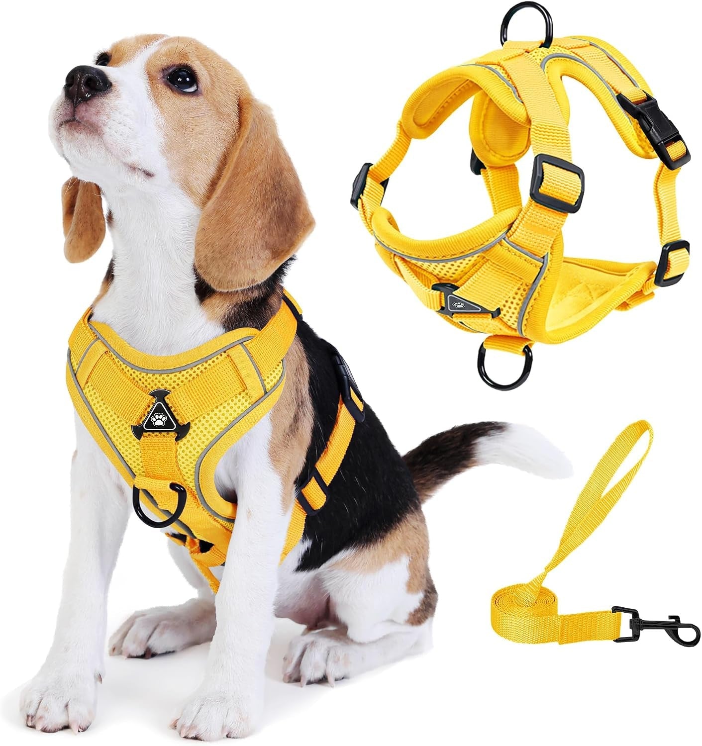 no-pull-dog-harness-with-leash-set-for-small-sized-dog-reflective-adjustable-no-choke-front-clip-cat-vest-harness-with-breathable-mesh-comfortable-soft-padded-pet-vest-blue-m