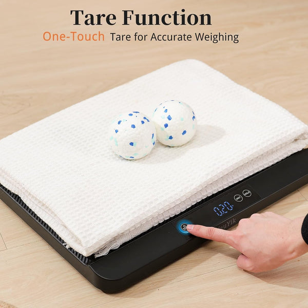 Yauyik Digital Pet Scale, Baby Scale with Non-Slip Mat, up to 40Kg, Black | High Precision Puppy Whelping Scale for Kittens, and Crawl Pet, 5 Units, LED Display, Hold Function（Batteries Included）8