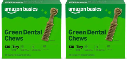 Amazon Basics Dental Dog Treats to Help Clean Teeth & Freshen Breath for Medium Dogs, Unflavored, per Pack: 36 Count, 2.25 Pounds (Previously Wag)10
