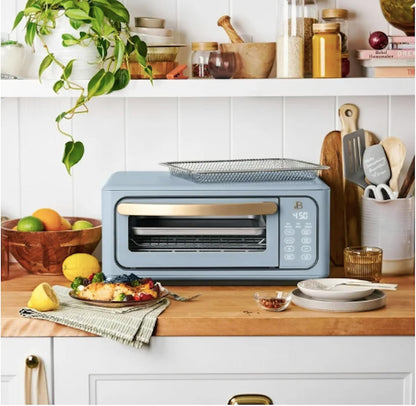 Infrared Air Fryer Toaster Oven, 9-Slice, 1800 W, by Drew Barrymore (Cornflower Blue)3