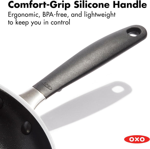 OXO 8” Non-Stick Every Day Frying Pan, Bpa-Free Comfort Grip Silicone Handle, Dishwasher & Oven Safe, Pfas-Free Ceramic Skillet, Black4