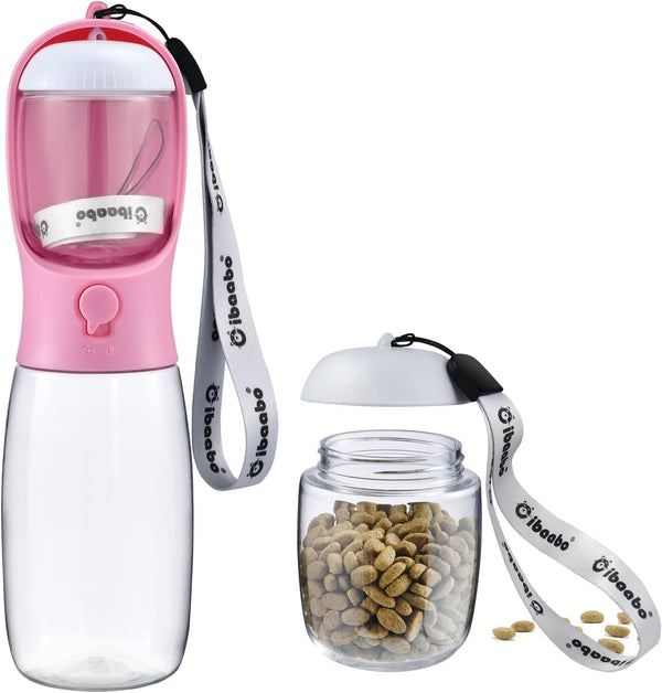 Cibaabo Dog Water Bottle Portable with Food Container & Filter for Travel | Feeding & Hydration | Travel Water Bowl | Portable Pet Dispenser | Dog Gifts | Puppy Essentials | for Hiking Camping Beach21