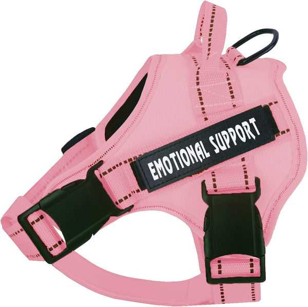Voopet Service Dog Harness, Emotional Support Pet Vest Harness, Reflective Breathable & Adjustable No Pull ESA Harness for Small Medium Large Dogs (With 4 PCS Removeable Tags),Xx Small (Pack of 1)9