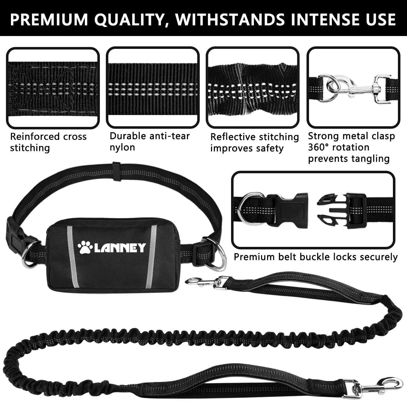 hands-free-dog-leash-waist-running-leash-with-zipper-walking-pouch-for-medium-large-dogs-dual-handle-and-retractable-bungee-for-training-jogging-hiking