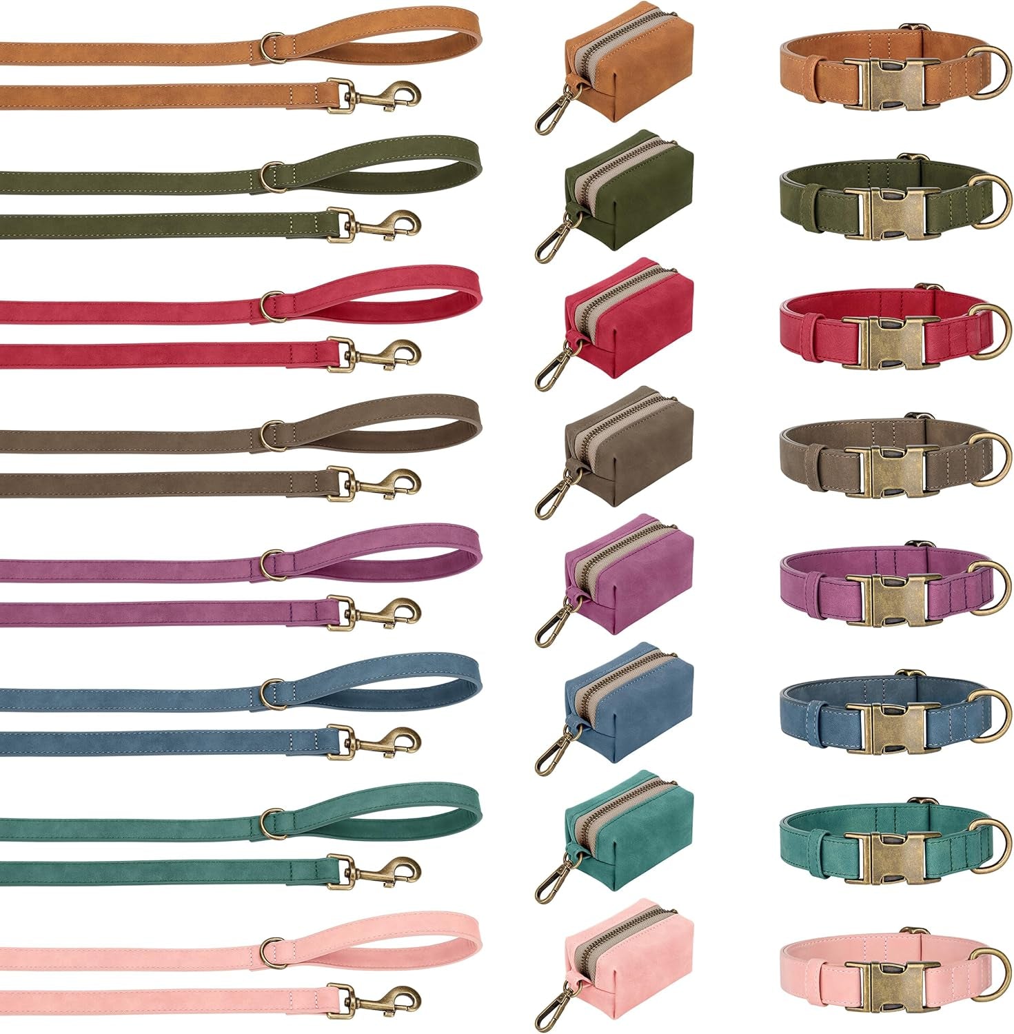 didog-soft-pu-leather-dog-collar-for-small-dogs-quick-release-blue-s-comfort-for-daily-walking-backyard-stylish-for-photography-metal-buckle-d-ring-easy-wipe-clean-adjustable-neck-10-15