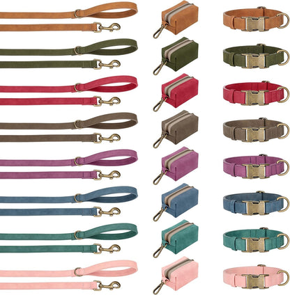 Didog Soft PU Leather Dog Collar for Small Dogs, Quick Release, Blue S | Comfort for Daily Walking Backyard, Stylish for Photography, Metal Buckle & D-Ring, Easy Wipe Clean, Adjustable Neck 10-15"6