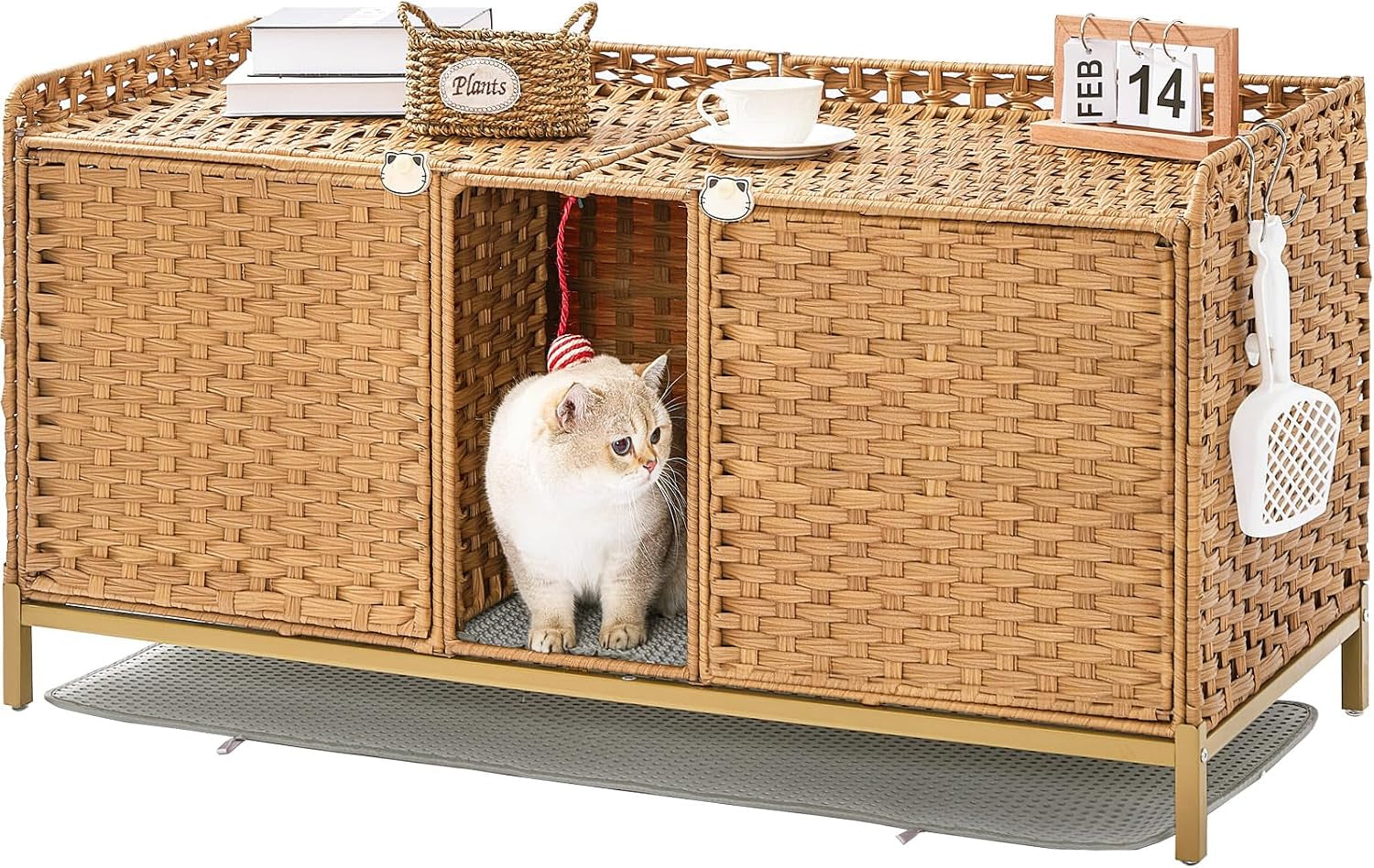 setvson-cat-litter-box-enclosure-furniture-rattan-pe-kitty-house-natural-handwoven-pe-rattan-with-2-soft-mats-heightened-metal-feet-2-s-hooks-30-3-x-18-3-x-28-in-spacious-interior-kitty-cabinet