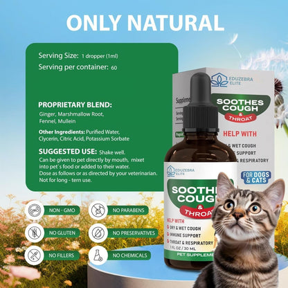 Kennel Cough Drops for Dogs & Cats Cough Relief Dry and Wet Pet Cough Allergy Relief - for Dogs of All Breeds & Sizes6