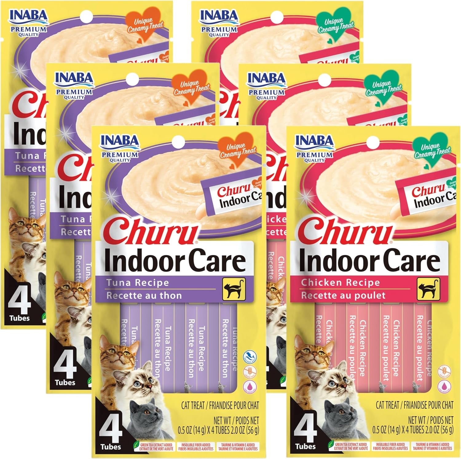 inaba-churu-for-cats-functional-creamy-lickable-puree-cat-treat-for-indoor-care-and-hairball-control-0-5-ounces-each-24-tubes-4-per-pack-2-flavor-tuna-and-chicken-variety-pack