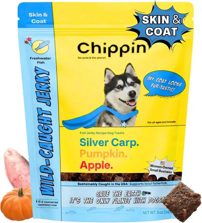 Fish Dog Treats for Skin & Coat, Healthy Soft Chews with Real Pumpkin, Grain Free, Easy to Digest for Training or Rewards for Small, Large Dogs, Natural Ingredients for Sensitive Stomach, Made in USA1