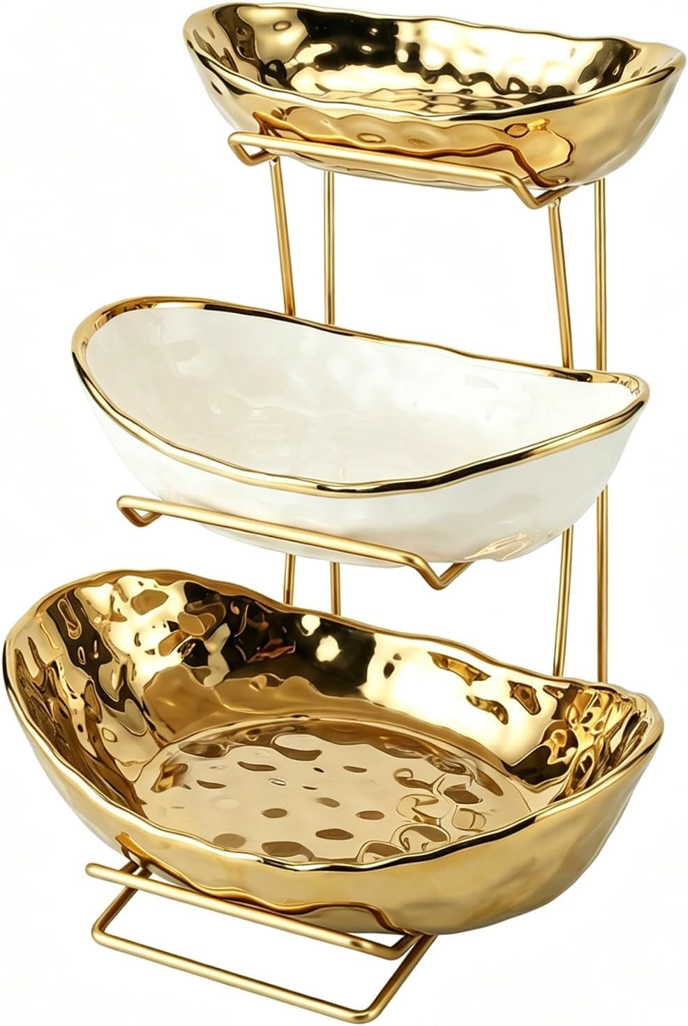 3-tier-ceramic-fruit-bowl-for-kitchen-counter-with-metal-rack-fruit-basket-with-stand-porcelain-bowls-for-vegetable-bread-candy-snack-nuts-dessert-cake-tray-gold-3-layer