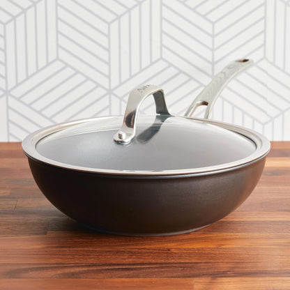 X Hybrid Nonstick Induction Stir Fry Wok Pan Cookware with Lid, Dishwasher Safe, Compatible with All Stovetops, 10 Inch - Charcoal Gray2