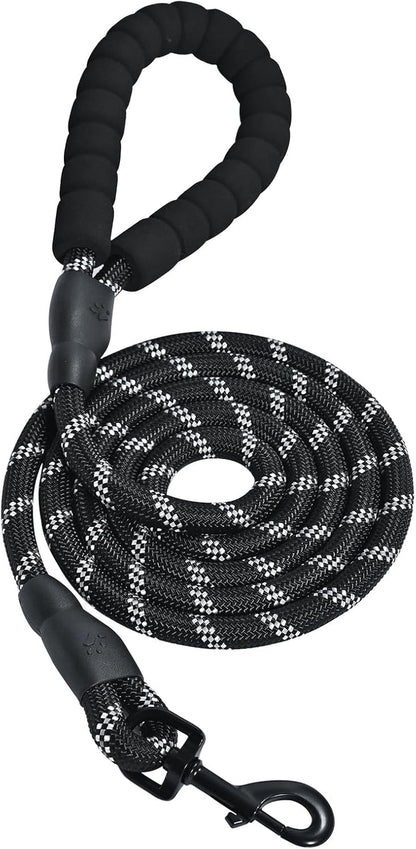 Amazon Basics round Dog Leash, Heavy Duty, Durable Rope for Small, Medium, and Large Dogs, Lightweight Design for Walking, Training, and Outdoor Activities, Blue, 6 Ft11