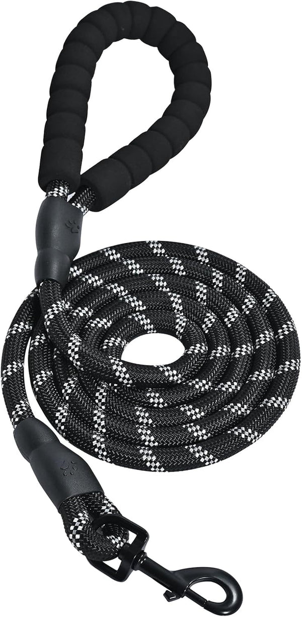 Amazon Basics round Dog Leash, Heavy Duty, Durable Rope for Small, Medium, and Large Dogs, Lightweight Design for Walking, Training, and Outdoor Activities, Blue, 6 Ft11