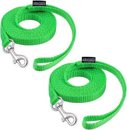 AMAGOOD 6 FT Puppy/Leash, Strong Traditional Style with Easy to Use Collar Hook, Great for Small, Medium and Large Dogs (5/8In X 6 Ft, Purple)51