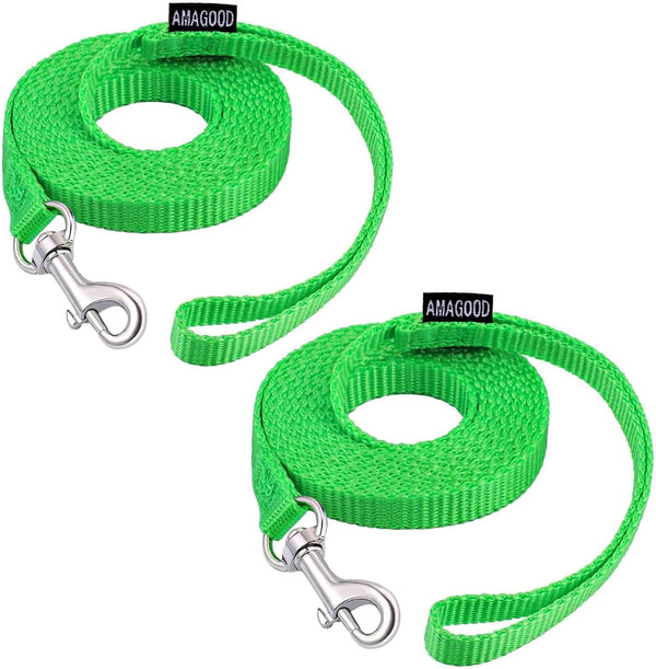 AMAGOOD 6 FT Puppy/Leash, Strong Traditional Style with Easy to Use Collar Hook, Great for Small, Medium and Large Dogs (5/8In X 6 Ft, Purple)51