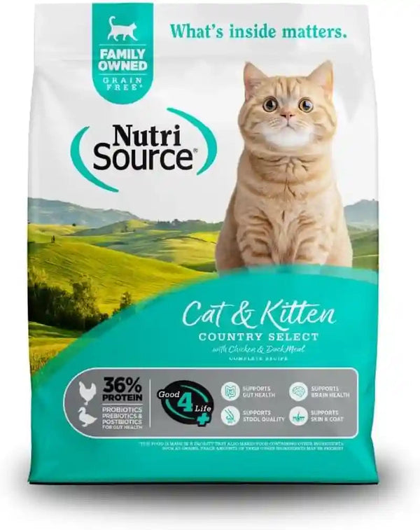 Nutrisource Grain Free Cat & Kitten Country Select, 4LB (Pack of 1)1