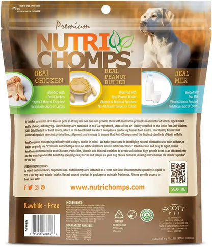 Nutrichomps Rawhide-Free Dog Chews, 6 in Braids, Chicken, PB, Milk, 10 Ct | a Rawhide-Free Chew That'S Gentle and Easy to Digest, Made with the Real, Wholesome Ingredients Dogs Love7
