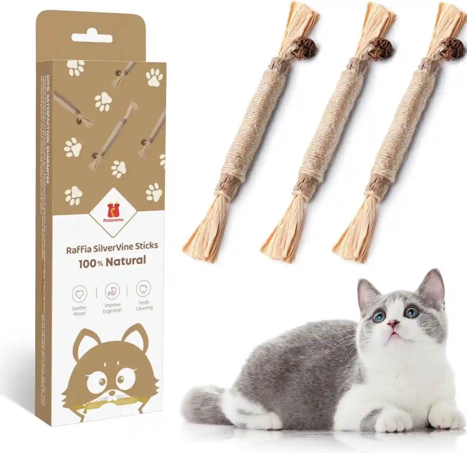 potaroma-3-pack-natural-silvervine-sticks-cat-toys-catmint-silvervine-blend-sticks-catnip-kittens-chew-toys-teeth-cleaning-matatabi-dental-care-cat-treat-edible-kitty-lick-toys-package-may-vary-kittens-chew-toys-for-teeth-cleaning-matatabi-dental-care-cat-treat-edible-kitty-lick-toys