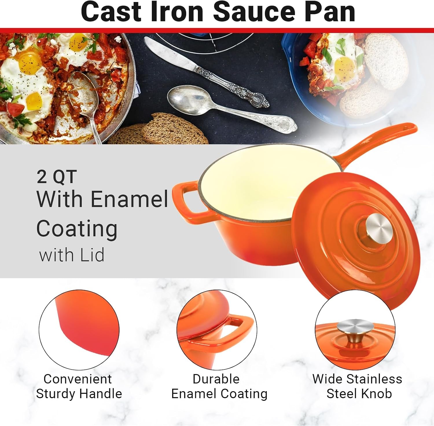 enameled-cast-iron-sauce-pan-2-quarts-round-sauce-pot-with-lid-mini-dutch-oven-enamel-saucepan-for-cooking-pasta-sauce-marinate-cook-refrigerate-and-serve-flame-orange