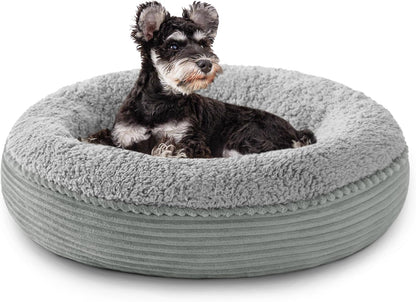 Love'S Cabin round Donut Cat and Dog Cushion Bed, 20In Bed for Cats or Small Dogs, Anti-Slip & Water-Resistant Bottom, Super Soft Durable Fabric Pet Beds, Washable Luxury Cat & Dog Bed Gray39
