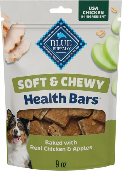 Blue Buffalo Soft & Chewy Health Bars, Baked with Real Chicken & Mixed Berries, Natural Dog Treats Enhanced with Vitamins and Minerals, 9 Oz. Bag13