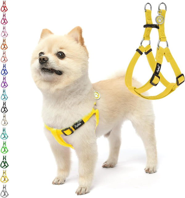 PUPTECK No Pull Dog Harness Soft Adjustable Basic Nylon Step in Puppy Vest Outdoor Walking with ID Tag53