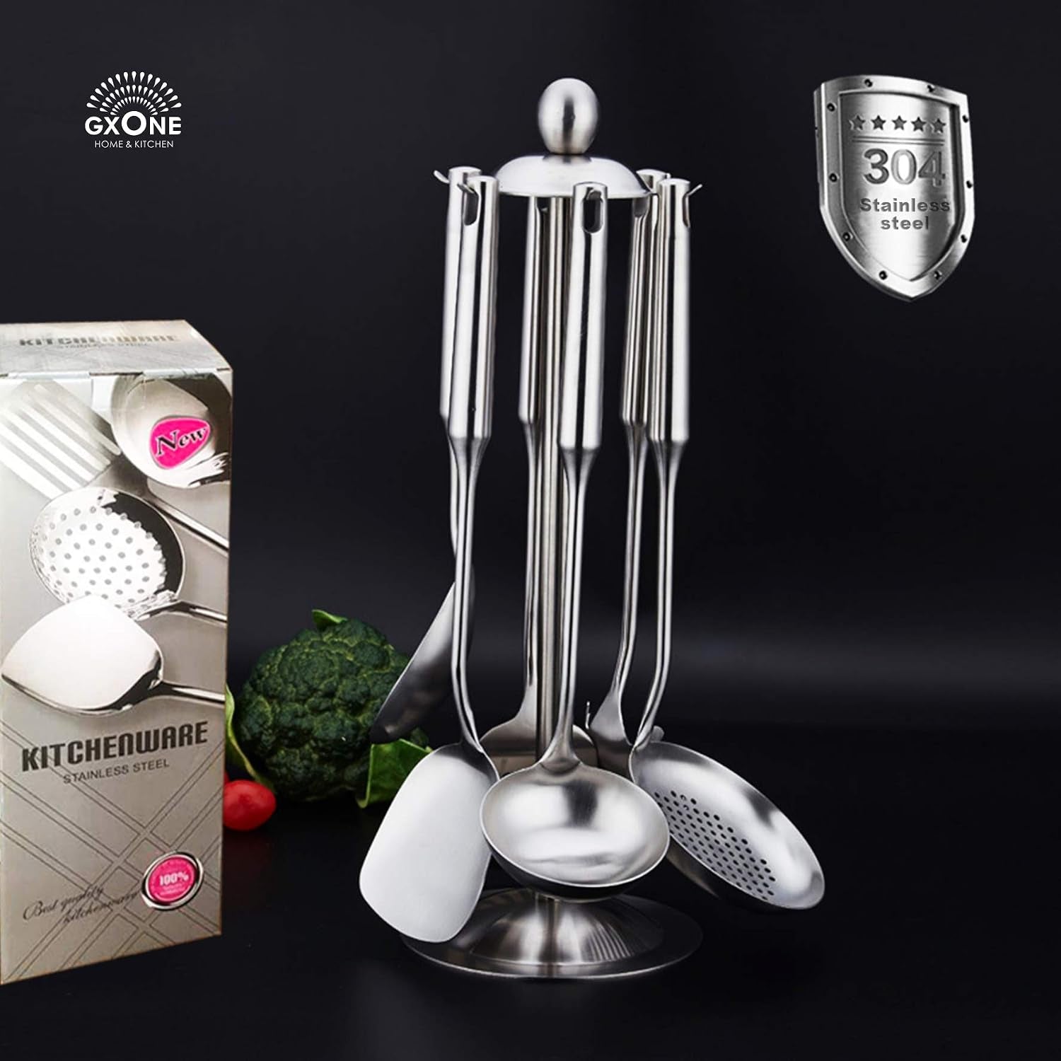 cooking-utensils-set-6-pcs-with-utensils-holder-304-stainless-steel-round-handle-for-kitchen-cooking-includes-wok-spatula-soup-ladle-slotted-spoon-spaghetti-spoon-utensils-holder