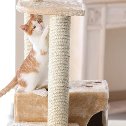 Arrowbash 8 Pcs M8 Cat Scratching Post Replacement 15.7X3.1'' Sisal Pole Cat Tree Climbing Post Replacement with Screw, Refill Scratcher Pole for Indoor Kitten Tree Tower Spare Pet Furniture Protector5