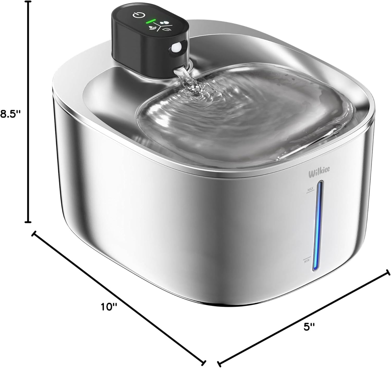 cat-water-fountain-stainless-steel-138fl-oz-4-1l-cordless-cat-fountain-wireless-pet-fountain-4000mah-battery-indoor-triple-water-modes-25-db-ultra-quiet