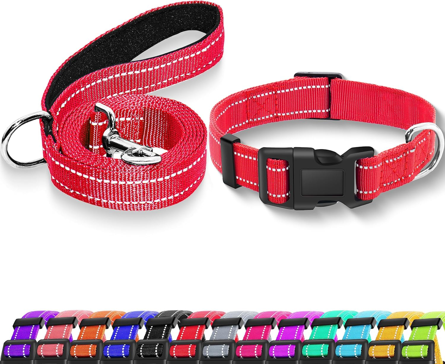 reflective-dog-collar-with-safety-locking-buckle-adjustable-soft-breathable-nylon-collars-for-small-medium-and-large-dogscollar-leash-xs-width-5-8-turquoise-adjustable-soft-breathable-nylon-collars-for-small-medium-and-large-dogs-xs-width-5-8-turquoise