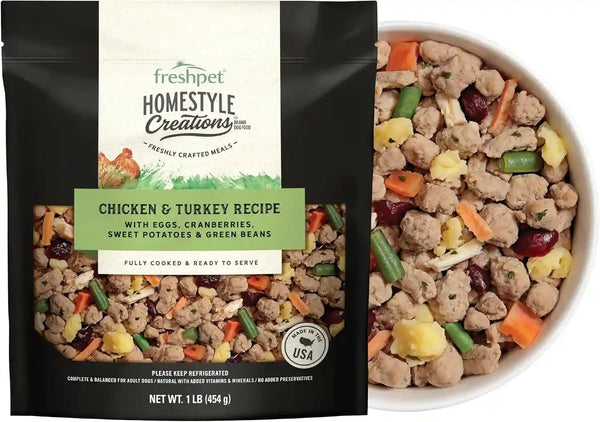 Freshpet Dog Food Homestyle Creations Chicken Turkey, 16 Ounce1