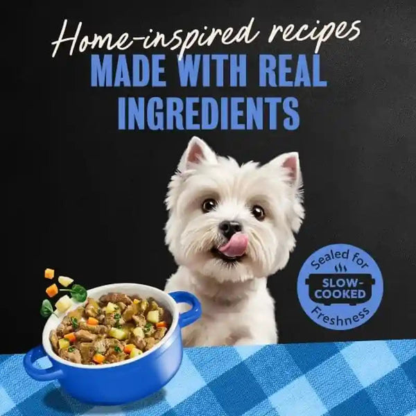 Cesar Home Delights Wet Dog Food, Dinner and Stew Variety, 3.5 Oz, 24 Count | Real Meat #1 Ingredient, No Fillers, No Added Sugar, No Artificial Flavors, Complete & Balanced, Easy Peel Trays12