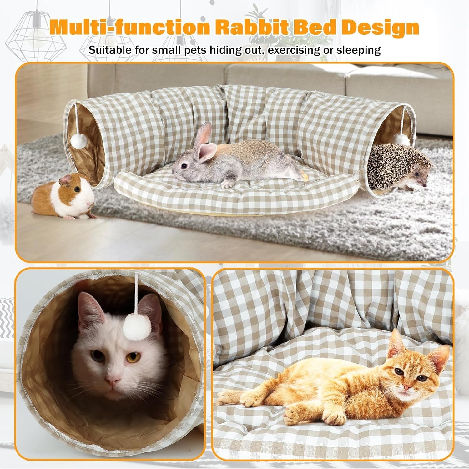 bwogue-bunny-tunnel-bed-2-in-1-collapsible-rabbit-tunnel-hideout-with-mat-removable-mat-for-washing-ball-toy-for-play-tunnel-tubes-for-hiding-soft-suede-fabric-cats-rabbits-guinea-pigs