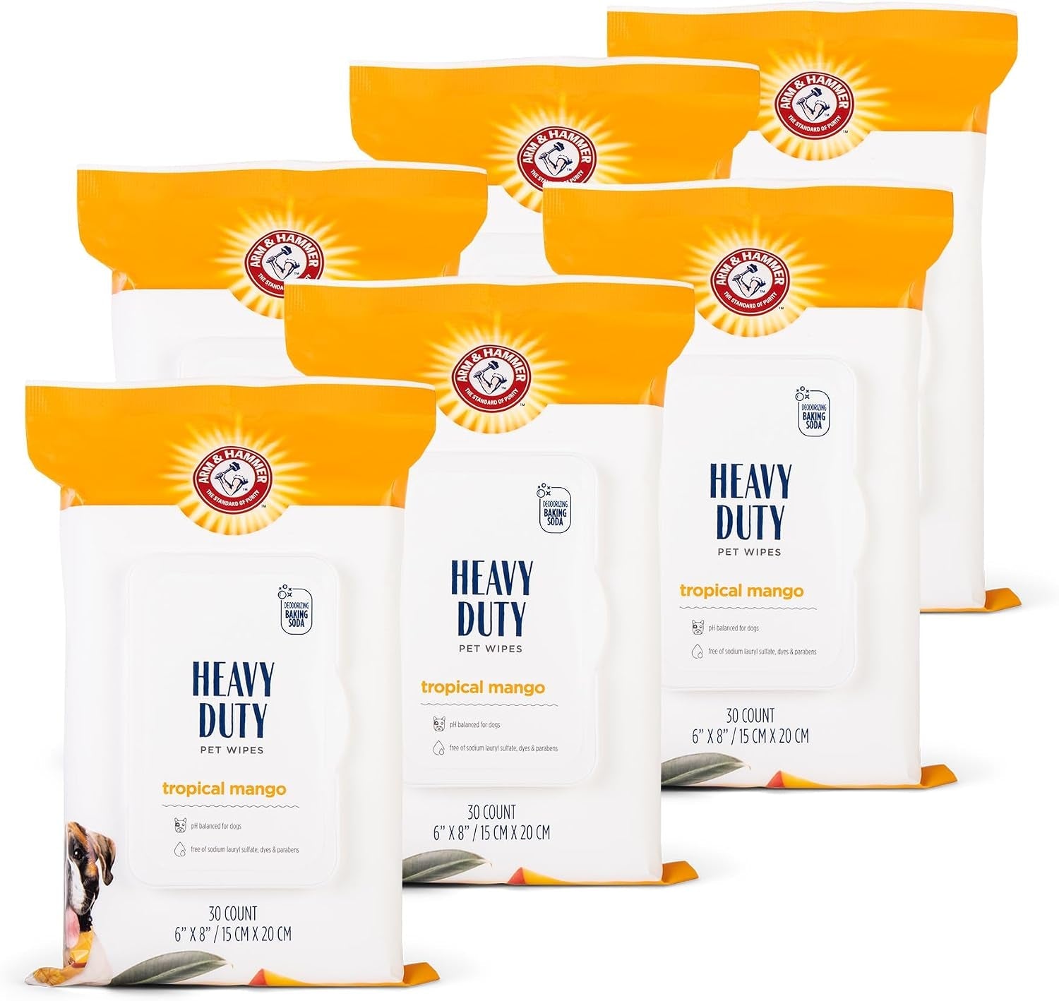 arm-and-hammer-for-pets-heavy-duty-multipurpose-dog-bath-wipes-mango-scent-all-purpose-wipes-remove-odor-and-refresh-your-dog-s-skin-between-baths-100-count-2-pack