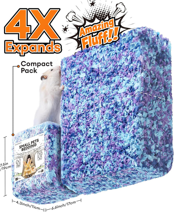 BUCATSTATE Hamster Bedding 15L, Truly 99% Dust-Free Small Animal Paper Bedding Odor Control, Cozy Hamster Litter for Rabbit Rat Syrian Dwarf Hamsters Gerbils (Harvest Sunset​)2