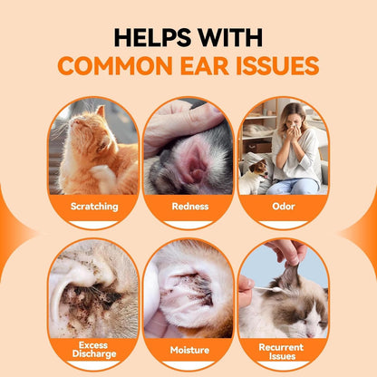 Dog Ear Cleaner Drops for Infection Treatment | Vet Formulated Patented Quantum Silver Water-Based Drops Soothe Ear Itching, Irritation, Cleans Wax, Odor, 1 Fl Oz4