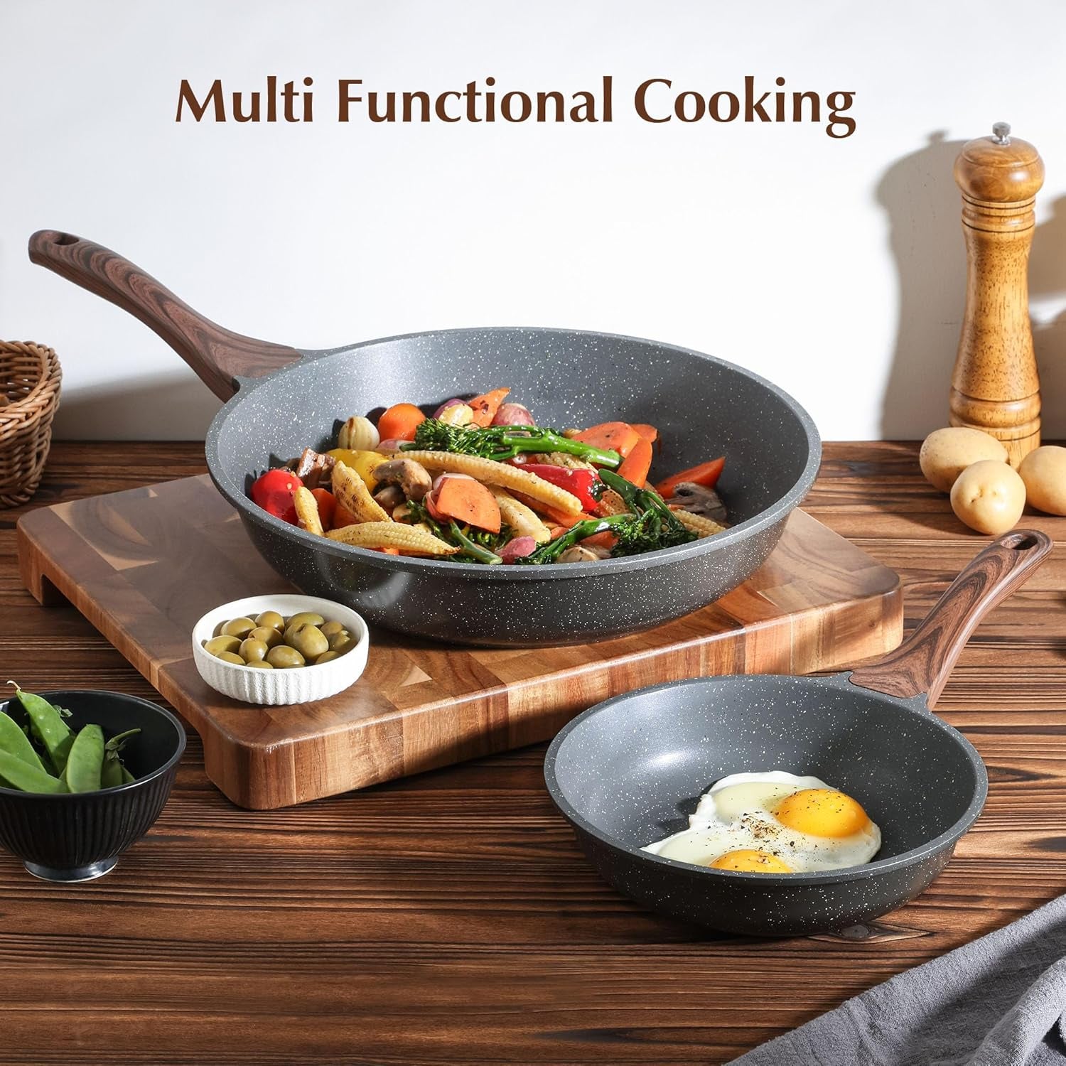 12-5-inch-nonstick-frying-pan-skillet-swiss-granite-coating-omelette-pan-healthy-stone-cookware-pfoa-free