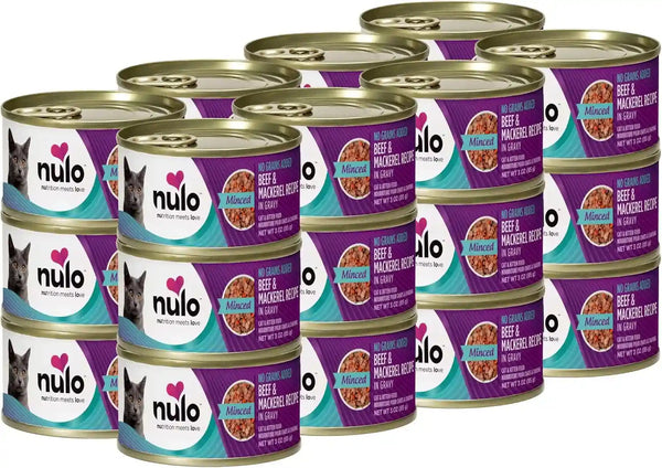 Nulo Variety Flavors Grain-Free Minced Wet Canned Cat Food, 3 Ounce (Pack of 12)12