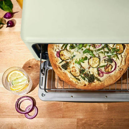Air Fryer Toaster Oven Combo 9 Slice – Large Capacity Infrared Countertop Oven 1800W for Air Fry, Bake & Toast, Stylish Modern Kitchen Design (Sage Green)5