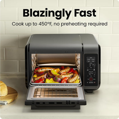 Air Fryer Toaster Oven Combo, Countertop Oven for Quick & Healthy Meals, Bake, Broil, Air Fry, Toast, and Bagel Functions, 450°F Max Temp, 4 Slice Toaster Oven Air Fryer Combo2