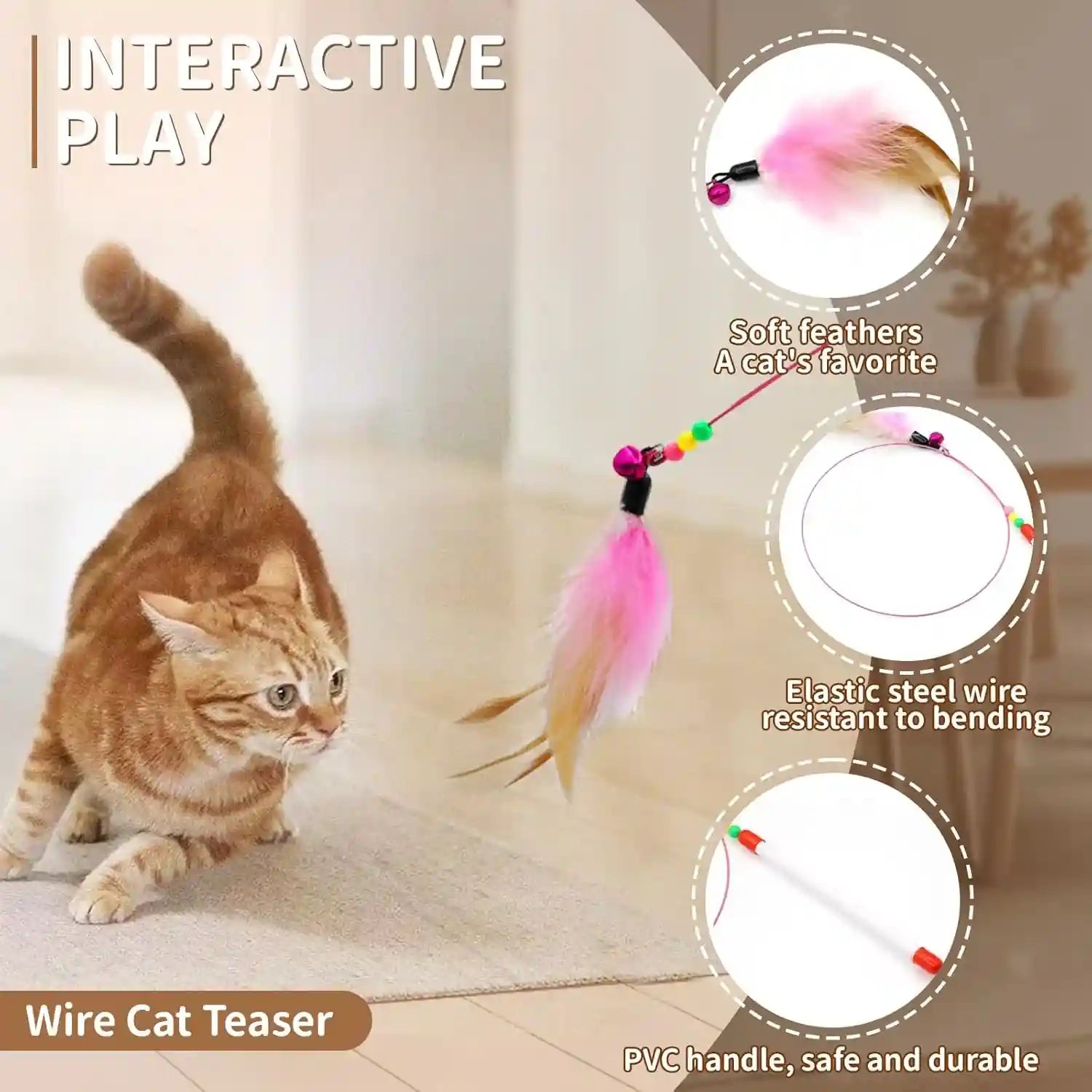icagy-25-pcs-cat-toys-for-cats-indoor-kittens-interactive-variety-pack-45-inches-rainbow-cat-tunnel-feather-teaser-feather-golf-mice-springs-balls-noise-toys-rainbow-colorful-45
