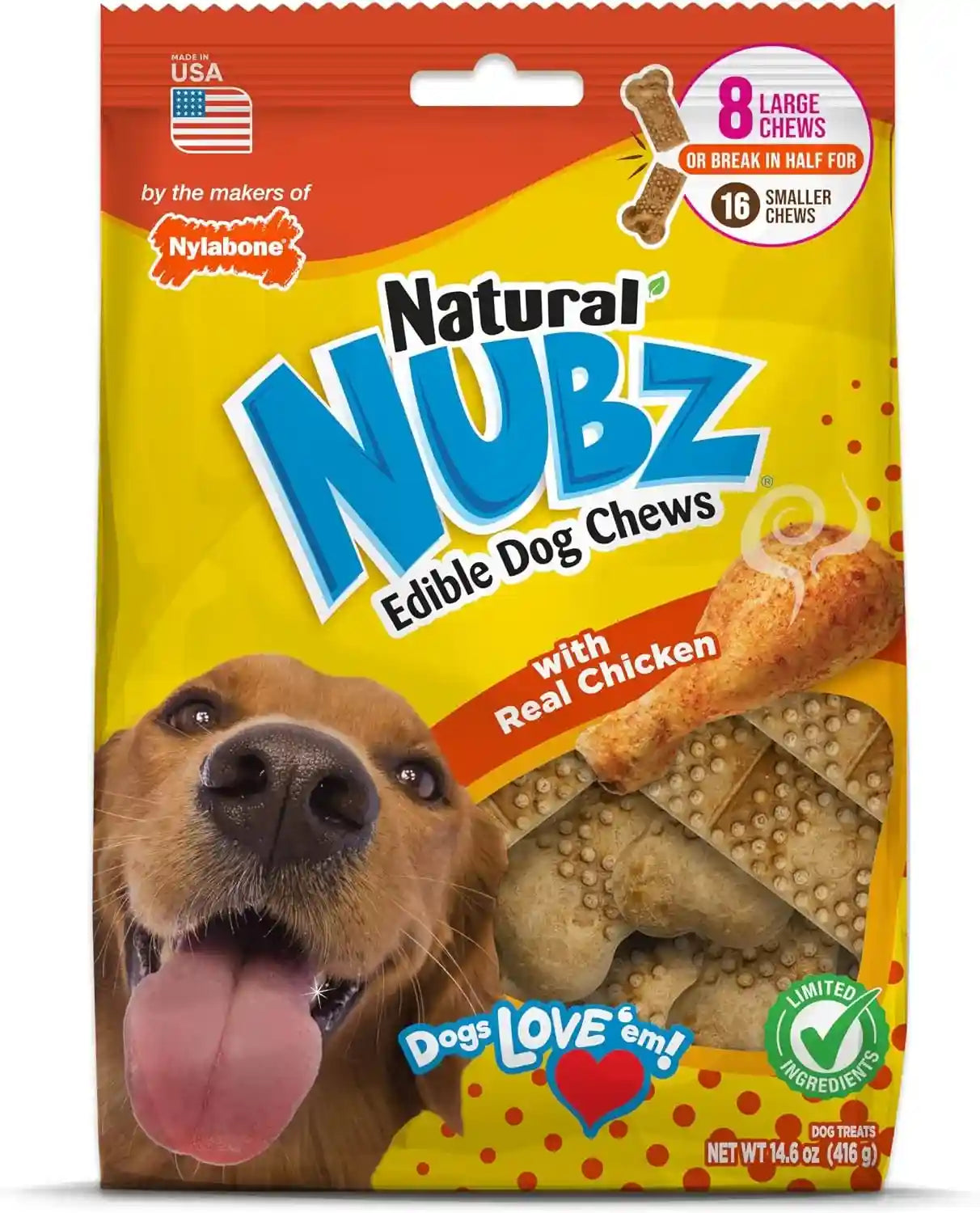 nylabone-nubz-natural-dog-treats-made-with-real-chicken-large-40-count-long-lasting-dog-chews-made-in-the-usa-limited-ingredients-highly-digestible-dog-dental-treats-for-large-dogs-30-lbs