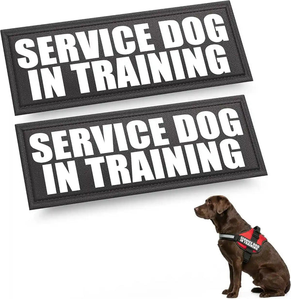 Industrial Puppy Emotional Support Dog Patch, Reflective XS 1 X 2.75 in | Clear Visibility, Durable Vest Patches for Identification, Compatible with Hook & Loop Vest Gear - XS 1X2.75 Inch12