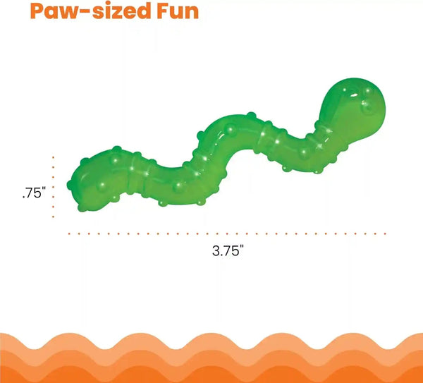Petstages Orkakat Wiggle Worm Dental Catnip Cat Chew Toy5