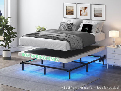 3 Inch Low Profile Box Spring Queen Size | Sturdy Metal Frame Mattress Foundation, Easy Assembly, Quiet & Noise-Free2