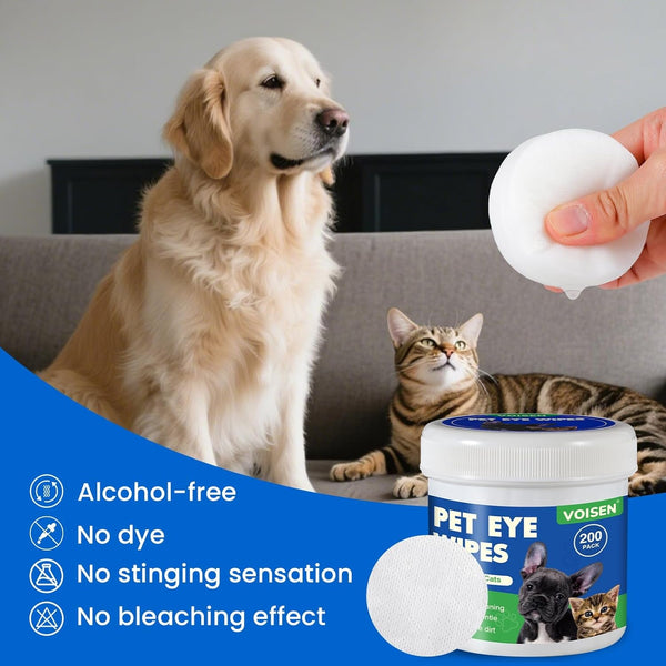 400Pcs Eyes Wipes for Dogs, Pet Tear Stain Remover Wipes | Care Eye Wash Pads for Dogs and Cats, Face, Eye Cleaner Pads to Gently Remove Discharge, Eye Wipes for Dogs & Cat Eye Wipes6