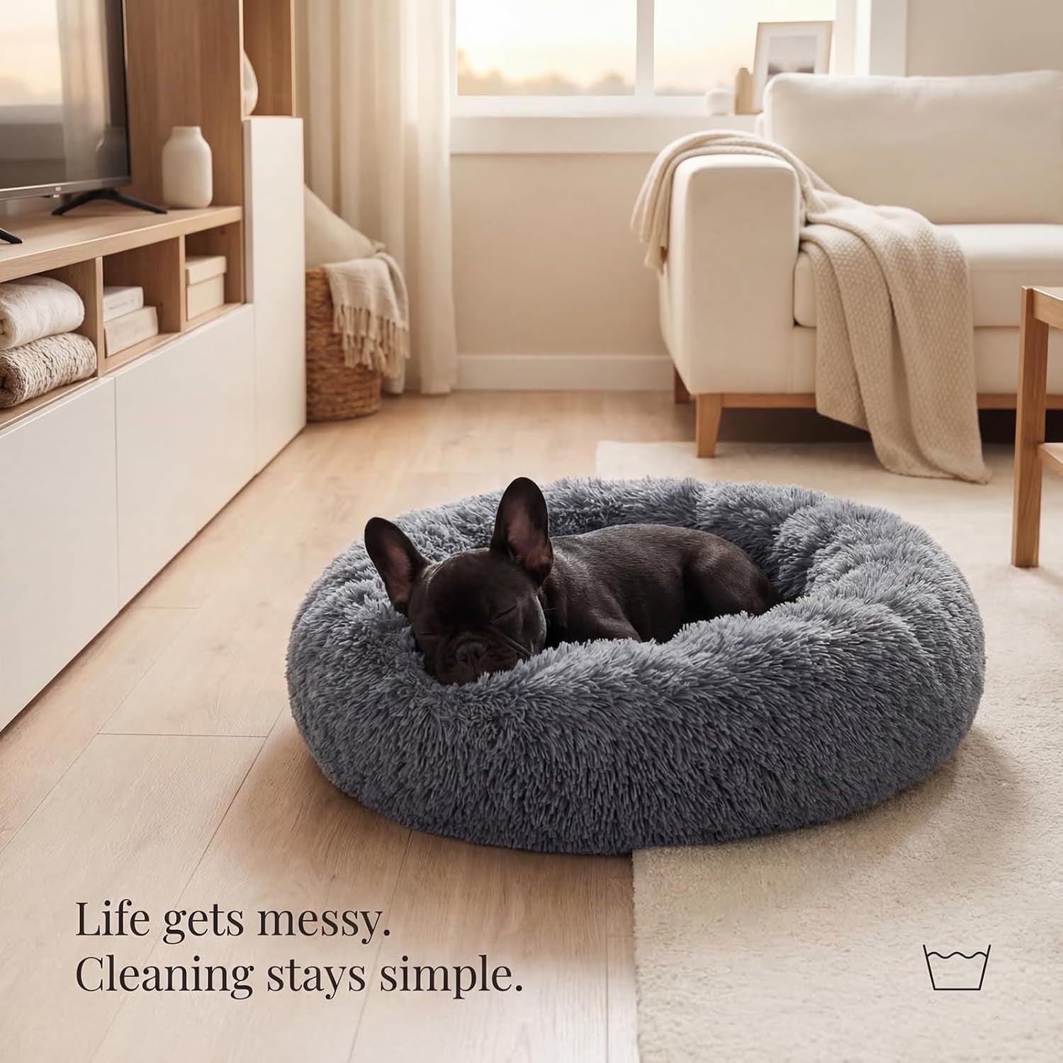 small-calming-dogs-bed-for-small-dogs-anti-anxiety-machine-washable-fluffy-luxury-anti-slip-waterproof-mute-base-warming-cozy-soft-pet-puppy-round-bed