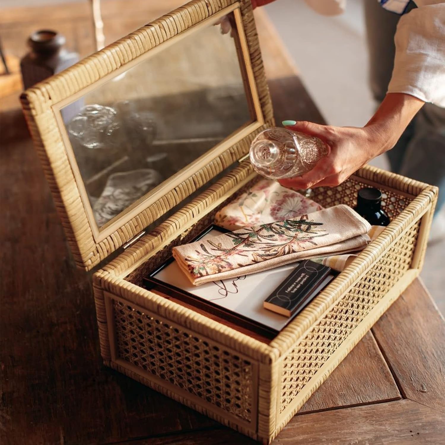 large-handwoven-boho-rattan-display-boxes-with-glass-lids-set-of-2-rectangular-decorative-storage-bins-natural-woven-cane-home-decor-organizers-15-55-x-9-64-x-5-9-12-48-x-6-88-x-4-52